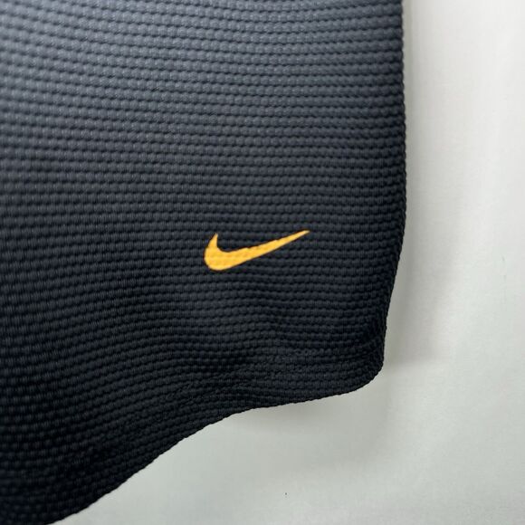 Vintage Y2K Nike T Shirt Mens Size Large Black Red Waffle Knit Gray Tag SS - Picture 4 of 13